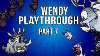 DST: Wendy Playthrough Part 7, Day 100 Dogs and Deer Old Friends