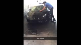 Prestley Snipes Getting The Lamborghini Washed