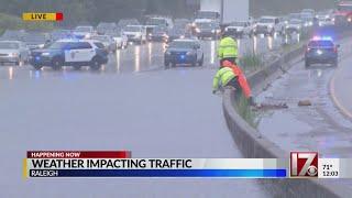 CBS 17 Weather Beast hits the road to check out flooding in Raleigh