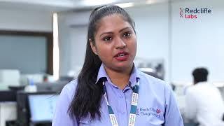 Listen to the experiences of Sunita, a young, confident phlebotomist | Redcliffe labs