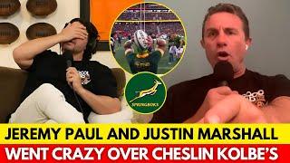 JEREMY AND JUSTIN LOST THEIR MINDS OVER WHAT KOLBE DID AGAINST THE ALL BLACKS! | SPRINGBOKS NEWS