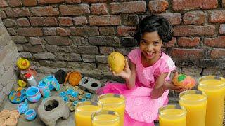 Mango Frooti Recipe | Miniature Cooking | How To make Mango Frooti at Home | Fresh Mango Juice