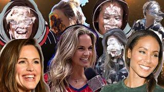 Jennifer Garner, Jenna Bandy and Jada Pinkett Smith Take Multiple Pies In The Face!!!