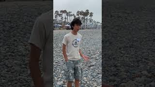 Roven is tired of rocky beaches in Oceanside California #Shorts