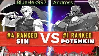 GGST ▰ BlueHek997 (#4 Sin) Vs Andross (#1 Potemkin) | Guilty Gear Strive High Level Replay 