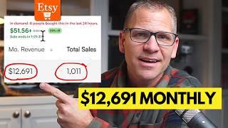 How I Find $12,691/Month Products On Etsy (Just Copy Me)