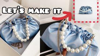 Easy DIY Satin purse/bag || step by step tutorial || **very detailed**