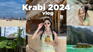 Krabi 2024 vlog 5 days เที่ยวไหน? เกาะพีพี ทะเลใต้ที่หนูใฝ่ฝัน ร้านอาหารทะเลปังๆ | Pahomuu