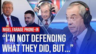 Nigel Farage reacts to Trump and Zelenskyy's shouting match | LBC