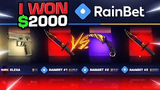 OH SH*T I WON $2000 ON RAINBET ! RAIN MODE ! RAINBET PROMO CODE 2024 ! RAINBET CASE BATTLES 2024  !