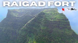 Raigad fort drone shots 4k | धरतीवरील स्वर्ग असणाऱ्या रायगड किल्ल्याचा सुंदर नजारा raigad killa