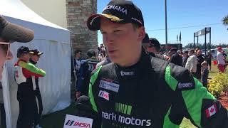 IMSA -  Interviews- Sebring - GT3 Cup Race 2 Winner -  Zacharie Robichon