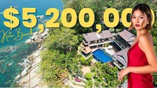 Inside a $5,200,000 OCEANFRONT VILLA in Phuket,Thailand