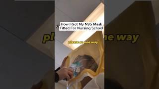 How I Got My N95 Mask Fitted For Nursing School #nursingstudent #nursing #n95 #nursingschool