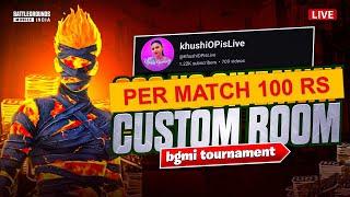 | Custom Room Only 100/-  Per match UC | | BGMI |