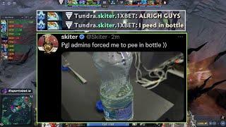 "I peed in bottle" -Skiter forced to pee in bottle by admins