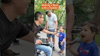 Making a beat with a TODDLER!  #beatbox #beatbox #loopstation #musicproducer