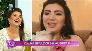 Teo Show - Claudia Ghitulescu, din nou mireasa! Adriana Bahmuteanu si Marcela Fota au felicitat-o!