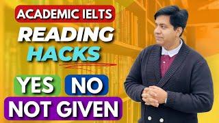 Academic IELTS READING HACKS - Yes No Not Given  - Asad Yaqub