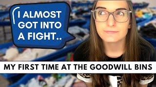 My FIRST Time Experiencing The Goodwill Bins | Tips And Tricks for Beginners