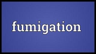 Fumigation Meaning