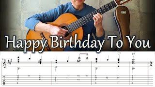 Happy Birthday To You - Fingerstyle Guitar | TAB