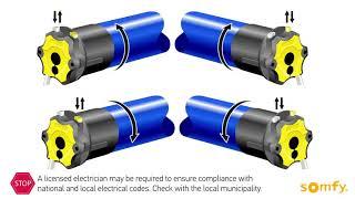 Florida Automated Shade: Somfy  limit setting for 4 wire motors with push buttons