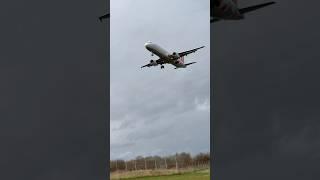 Turkish Airlines (EuroLeague Livery) Airbus A321 Windy Landing  #planespotting