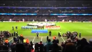 1894 Group booing UEFA anthem Man City vs Bayern Munich 25/11/2014