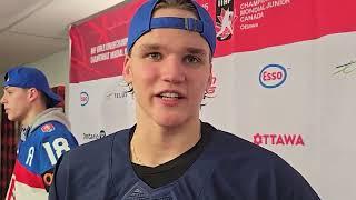 Petteri Rimpinen Says Finland Could Have Done Better After Win Vs Slovakia In The WJC Quarterfinals