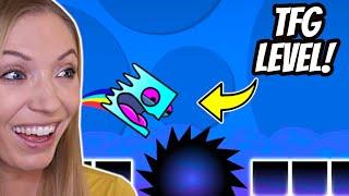 I BEAT My Husband's Geometry Dash Level!