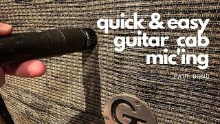 Failsafe Micing up of Electric Guitar. Studio OR Live