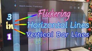 how to repair a flickering image, with a horizontal & vertical bar lines