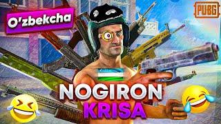 NOGIRON KRISA PRIKOL // PUBG MOBILE PRIKOL // O'ZBEK TILIDA DUBLYAJ // YANGI QO'LBOLA DUBLYAJ