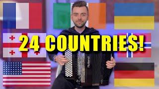 1 ACCORDION -  24 COUNTRIES