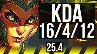 CASSIOPEIA & Alistar vs JINX & Thresh (ADC) | 16/4/12 | KR Master | 25.4