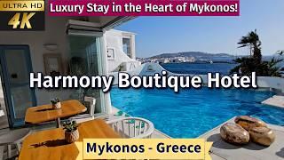 [4k] Harmony Boutique Hotel Mykonos 2024 | Harmony Boutique Hotel | Best Hotels in Mykonos Greece