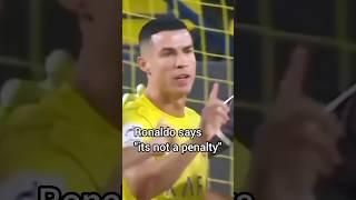 Ronaldo Refuse Penalty