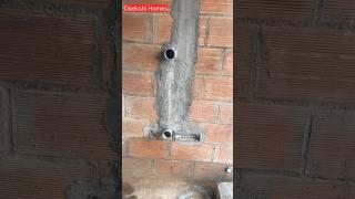 கட்டுவேலை   பைப் எப்படி பொருத்தனும் | PIPES IN BRICKWORK | Deekshi Homes