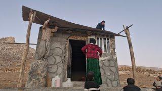 "Preparation of the front of Ismat House by Master Hossein and Yasin"