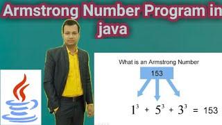 Armstrong Number Program in java|How to Check that  a number is Armstrong or not