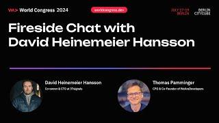 WeAreDevelopers World Congress 2024 - Fireside Chat with David Heinemeier Hansson (DHH)