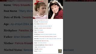 Tiffany Brissette (Small Wonder Actress Biography) #shorts