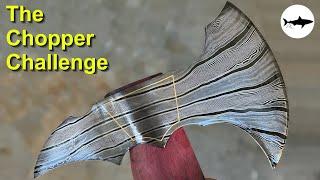 Forging a damascus axe for the chopper challenge