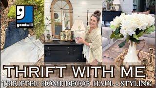 COME THRIFT WITH ME AT THE GOODWILL/THRIFTED HOME DECOR HAUL AND HOME DECOR STYLING IDEAS 2024