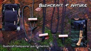 Bushcraft Seilspanner aus Buchenholz I Bushcraft rope tensioner made of beech wood