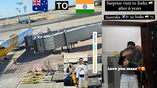 Surprise visit to India after 6 years. Australia to India full vlog hindi