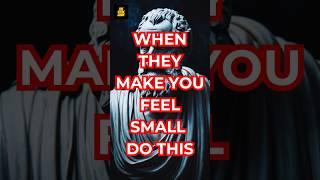 When Someone Tries to Make You Feel Small, Do THIS | Stoicism #staycalm  #stoicism #shorts #small