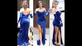 Nora Fatehi wore a stylish blue bodycon outfit  #youtubeshorts  #trending #viral #shorts #new