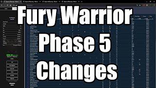 Fury Warrior BWL Phase 5 Changes Classic SoD